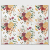 Tropische Pampas Grass Rustic Flower Garden Cadeaupapier (Vlak)