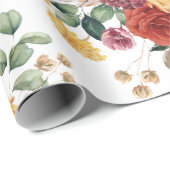 Tropische Pampas Grass Rustic Flower Garden Cadeaupapier (Rol Hoek)