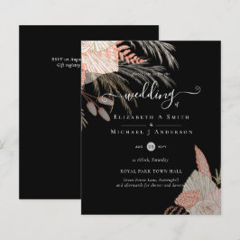 Tropische Pampas Grass Terracotta Wedding