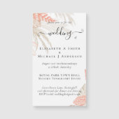 Tropische Pampas Grass Terracotta Wedding (Voorkant)