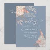 Tropische Pampas Grass Terracotta Wedding (Voorkant / Achterkant)