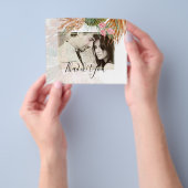 Tropische Pampas Grass Terracotta Wedding Flyer (Hand)