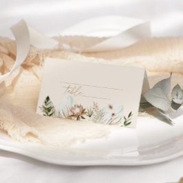 Tropische pampasegbruiloft plaatskaartje