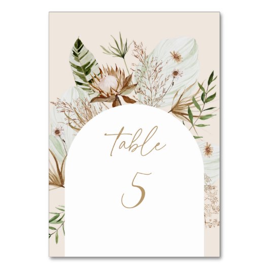 Tropische pampasgraszodentabel kaart (Voorkant)