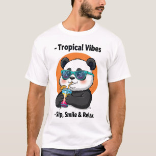 Tropische Panda Vibes T-shirt