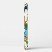 Tropische papaja en vogelpatroon. Case-Mate iPhone case (Achterkant / Links)