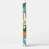 Tropische papaja en vogelpatroon. Case-Mate iPhone case (Achterkant / Rechts)