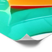 Tropische Papaya Pop Art Poster (Hoek)