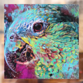 Tropische papegaai abstract ontwerp raamsticker (Vel 2)