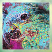 Tropische papegaai abstract ontwerp raamsticker (Vel 3)