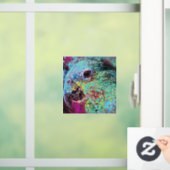 Tropische papegaai abstract ontwerp raamsticker (Huis)
