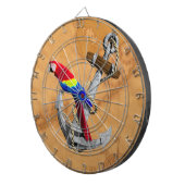 Tropische papegaai en anker dartbord (Voorkant Rechts)