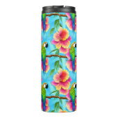 Tropische papegaai en bloem thermosbeker (Achterkant)