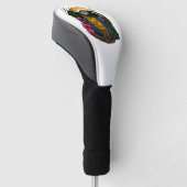 Tropische papegaai golfheadcover (Schuin)