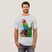 Tropische papegaai-ijs t-shirt (Voorkant volledig)