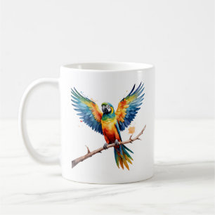 Tropische papegaai koffiemok