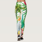 Tropische papegaai leggings (Achterkant)