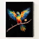 Tropische papegaai notitieboek (Achterkant)