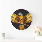 Tropische papegaai op een baard grote klok (Huis)