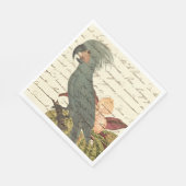 tropische papegaai servet (Hoek)