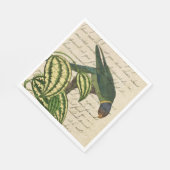  tropische papegaai servet (Hoek)