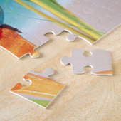 Tropische papegaai spel puzzel legpuzzel (Zijkant)