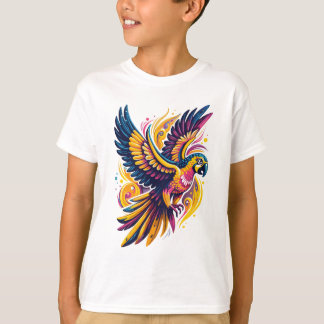 tropische papegaai t-shirt