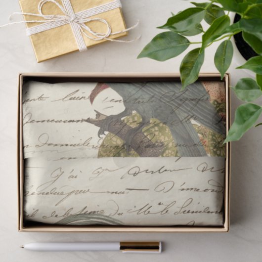  tropische papegaai tissuepapier (Geschenk)