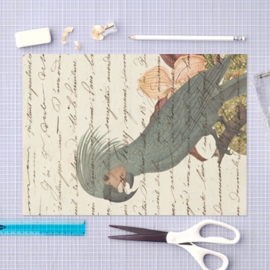  tropische papegaai tissuepapier (Craft)