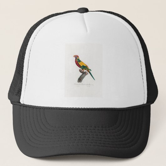 tropische papegaai trucker pet (Voorkant)