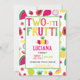 Tropische papegaai Tutti Frutti Fruit Verjaardagsf Kaart
