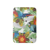 Tropische papegaaien, naadloos patroon. badmat (Voorkant Verticaal)