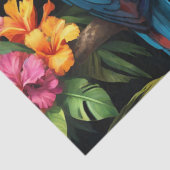 Tropische papegaaien tissuepapier (Detail)