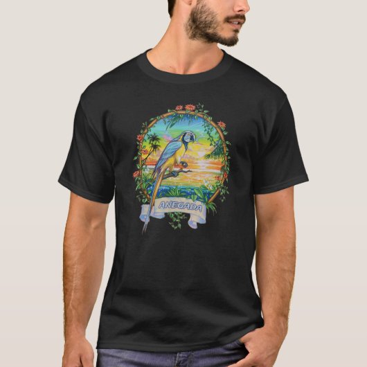  tropische papegaaien van Anegada Bvi T-shirt (Voorkant)
