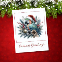 Tropische papegaaienseizoenen Groeten Kerstmis