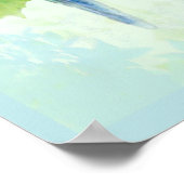 Tropische papegaaivogels met blauwe en groene Wate Poster (Hoek)