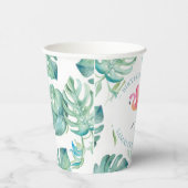 Tropische papieren bekers gepersonaliseerd (Rechts)