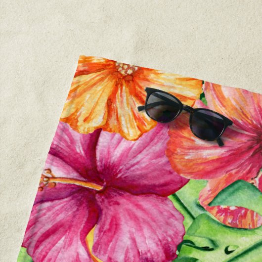 Tropische paradijsbloem strandlaken (In situ)