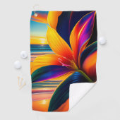Tropische paradijsbloemen golfhanddoek (Insitu)