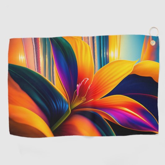 Tropische paradijsbloemen golfhanddoek (Horizontaal)
