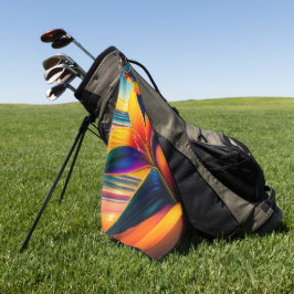 Tropische paradijsbloemen golfhanddoek