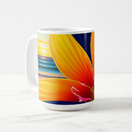 Tropische paradijsbloemen koffiemok
