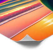 Tropische paradijsbloemen Kunst afdrukken Poster (Hoek)