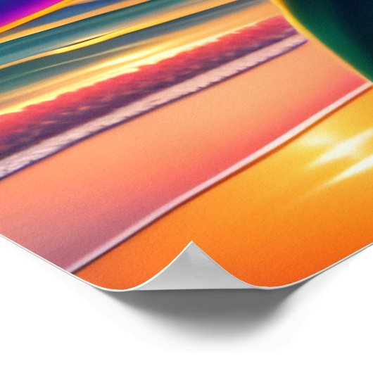 Tropische paradijsbloemen Kunst afdrukken Poster (Hoek)