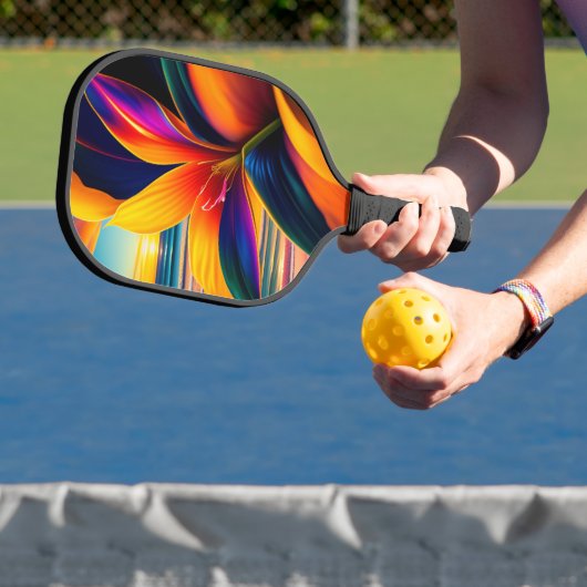 Tropische paradijsbloemen pickleball paddle (Insitu)