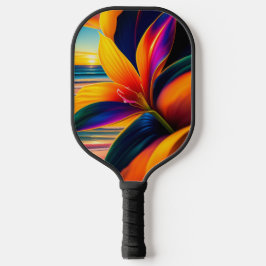 Tropische paradijsbloemen pickleball paddle