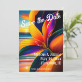 Tropische paradijsbloemen sparen de Datum (Staand voorkant)