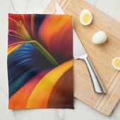 Tropische paradijsbloemen theedoek (Quarter Fold)