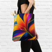 Tropische paradijsbloemen tote bag