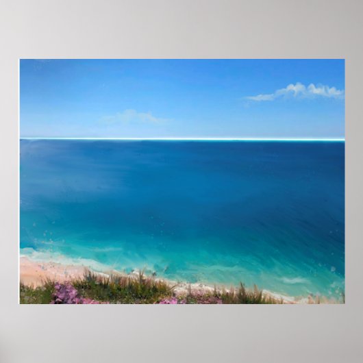 Tropische paradijse achtergrond voor videogesprekk poster (Voorkant)